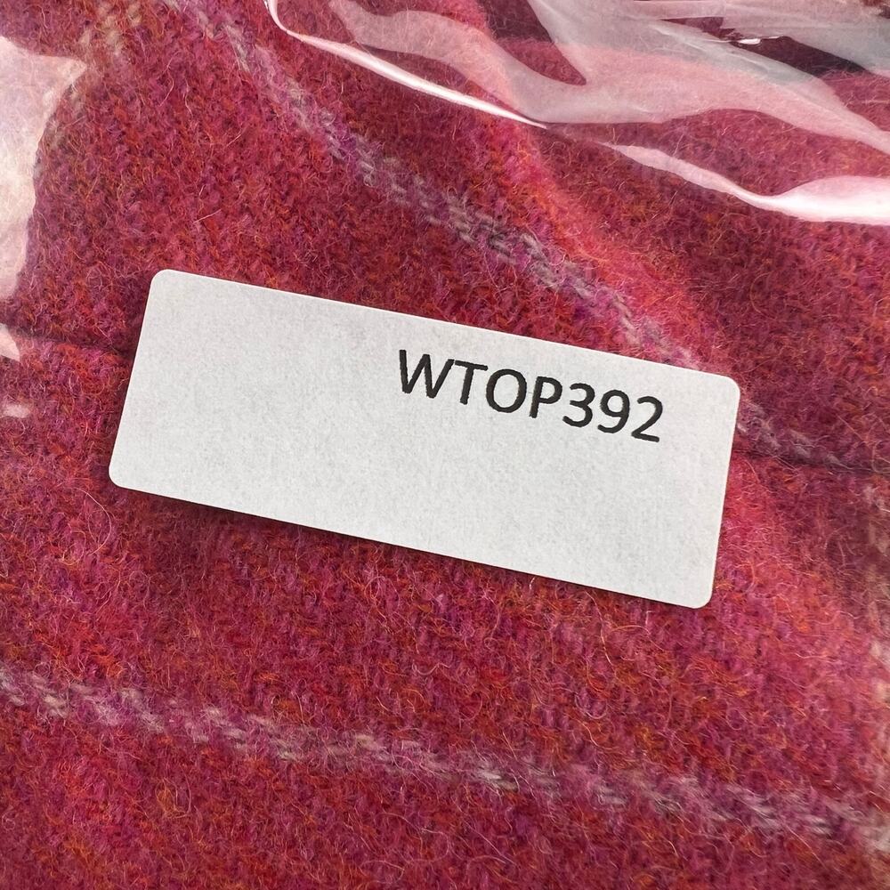 Talbots Aberdeen Shetland Wool Blend Blazer Pink Windowpane Size 4P - Picture 12 of 13